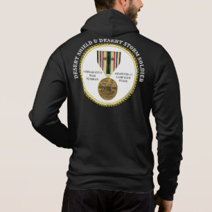 PULL À CAPUCHE SOLDIER 2 ÉTOILES DESERT SHIELD & DESERT STORT