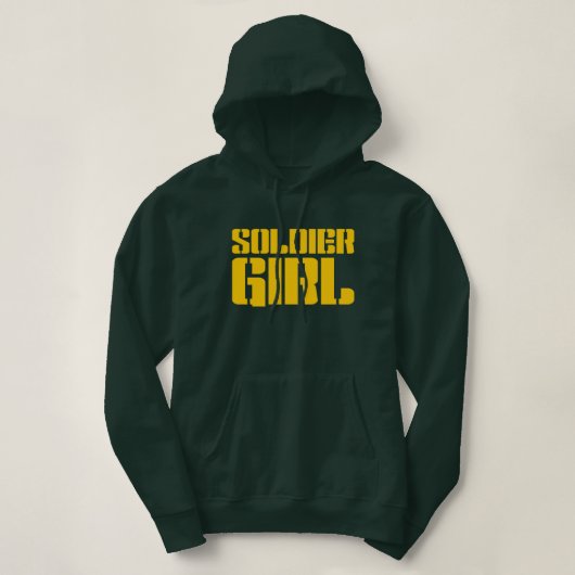 PULL À CAPUCHE SOLDIER GIRL (Design devant)