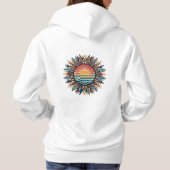 Pull À Capuche Soleil d'été tribal (Dos)