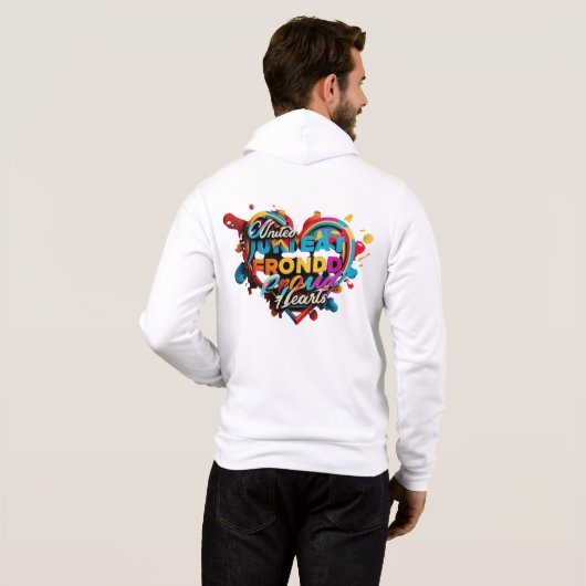 Pull À Capuche "Solidarité vive" (Dos entier)