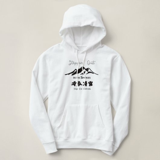 Pull À Capuche Sortez dans la chemise fumée (Design devant)