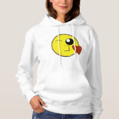 Pull À Capuche Soufflez un baiser Emoji (Devant)