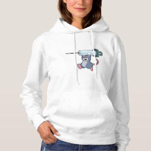 Pull À Capuche Souris comme infirmière avec Syringe.PNG
