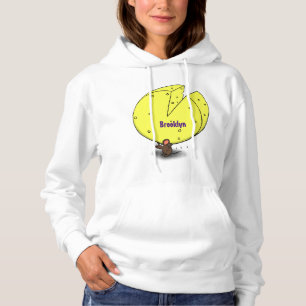 Pull À Capuche Souris mignonne avec dessin animé au fromage