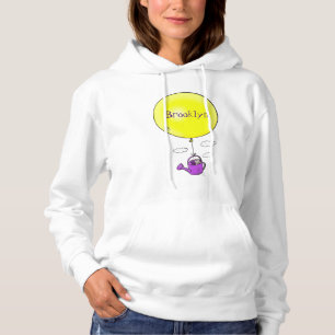 Pull À Capuche Souris mignonne dans un arrosoir avec ballon dessi