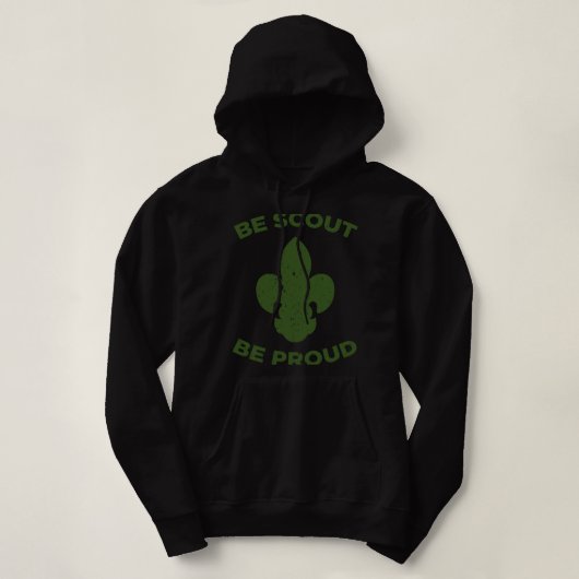 Pull À Capuche Soyez scout Design pour les scouts fiers (Design devant)