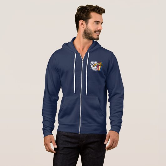 Pull À Capuche Speed Hunter (Mode Sombre) | Homme Full-zip (Devant entier)