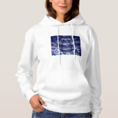 Pull À Capuche Sphère 3D de nuage abstrait (Devant)