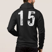 Pull À Capuche Sport numéro 15 (Dos)