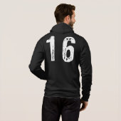 Pull À Capuche Sport numéro 16 (Dos entier)