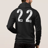 Pull À Capuche Sport numéro 22 (Dos)