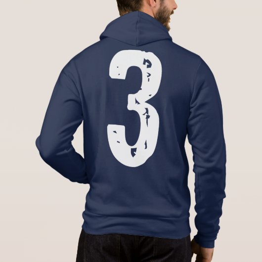 Pull À Capuche Sport numéro 3 (Dos)