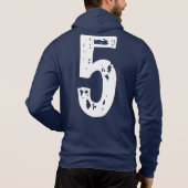 Pull À Capuche Sport numéro 5 (Dos)