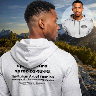 Pull À Capuche SPREZZATURA : L'ART ITALIEN DE LA MODE-BlackDenim