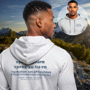 Pull À Capuche SPREZZATURA : L'ART ITALIEN DE LA MODE-BlueDenim