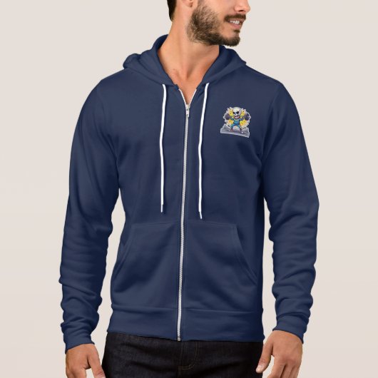 Pull À Capuche « Squelette de dessin animé mignon qui fait de la (Devant)