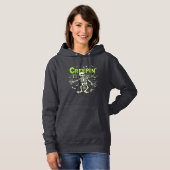 Pull À Capuche Squelette de véritable araignée d'Halloween de cré (Devant entier)
