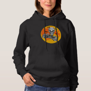 Pull À Capuche Squelette d'Halloween Joueur de jeu vidéo pour gar