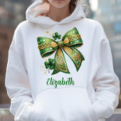 Pull À Capuche St. Patrick's Day Elegant Green Bow