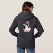 Pull À Capuche Stay Pawsitive Cute Tuxedo Cat Motivational Hoodie (Dos entier)