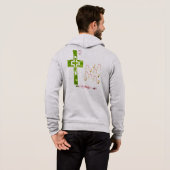 Pull À Capuche Style de fleurs éblouissant (Dos entier)