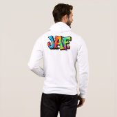 Pull À Capuche Style de graffiti JAF - typographie de l'art urbai (Dos entier)