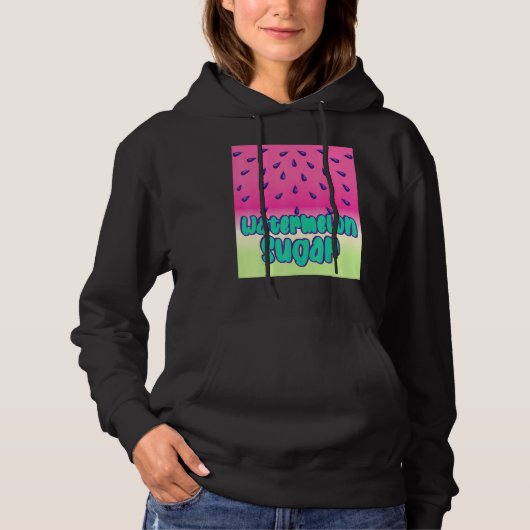 Pull À Capuche Sucre de pastèque cool (Devant)