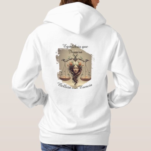 Pull À Capuche Sudadera Hoodie Lady Libra (Dos)
