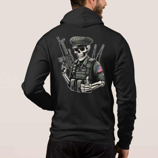 Pull À Capuche Sudadera negra H día de muertos (Dos)
