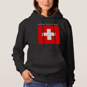 Pull À Capuche Suisse personnalisée Drapeau Suisse Europe Suisse
