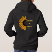 Pull À Capuche Sunshine en Progrès – Femme Demi Tournesol Mignon (Dos)