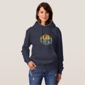 Pull À Capuche SUP Pagaie Coucher de soleil | Graphique de plage (Devant entier)