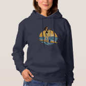 Pull À Capuche SUP Sunset Paddle |  Paddleboard Beach Graphic (Devant)