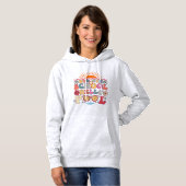 Pull À Capuche Super Retro Design Bye Bye School Hello Pool Cool (Devant entier)
