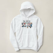 Pull À Capuche Super soeur (Design devant)