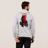 Pull À Capuche Superbike Racing Maximum Passion Biker Graphique 1 (Dos entier)