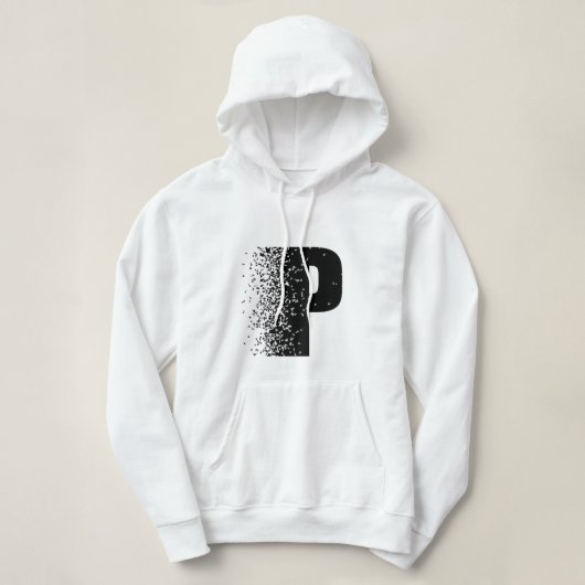 Pull À Capuche Survêtement à effet de désintégration de la lettre (Design devant)