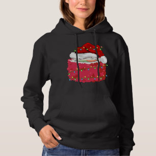 Pull À Capuche Sushi Fast Food Lover Xmas Santa Hat Sushi Christa