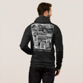 Pull À Capuche Sweat-shirt à capuche à fermeture éclair avec desi (Dos entier)