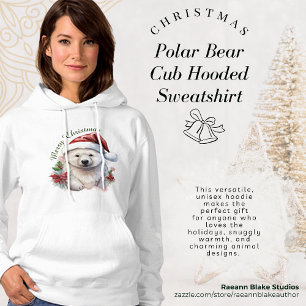 Pull À Capuche Sweat-shirt à capuche avec ourson polaire de Noël