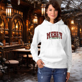 Pull À Capuche Sweat-shirt à capuche brillant "Joyeux Noël"