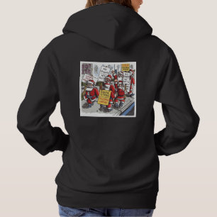 Pull À Capuche Sweat-shirt à capuche noir pour femmes Santa Strik