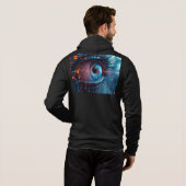 Pull À Capuche Sweat-shirt à capuche noir Quantum Eye men Bella (Dos entier)
