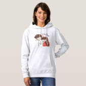 Pull À Capuche Sweat-shirt à capuche pour couple sur le thème de  (Devant entier)
