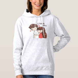 Pull À Capuche Sweat-shirt à capuche pour couple sur le thème de