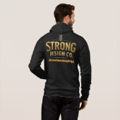 Pull À Capuche Sweat-shirt à capuche zippé pour hommes Strong Des (Dos entier)