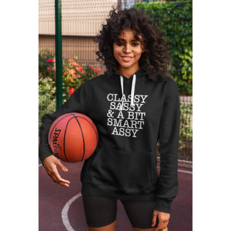 Pull À Capuche Sweat-shirt classique noir pour femme