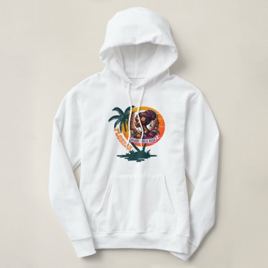 Pull À Capuche Sweat-shirt du chapitre de Floride de Black Girls (Design devant)
