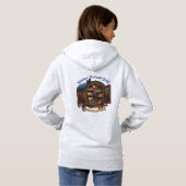Pull À Capuche Sweat-shirt gris, Guilde artisanale des sorcières (Dos entier)