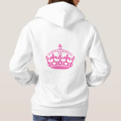 Pull À Capuche Sweat-shirt Keep calm avec texte rose | Personnali (Dos)